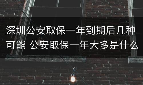 深圳公安取保一年到期后几种可能 公安取保一年大多是什么结果?