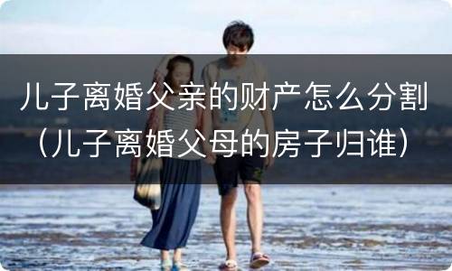 儿子离婚父亲的财产怎么分割（儿子离婚父母的房子归谁）