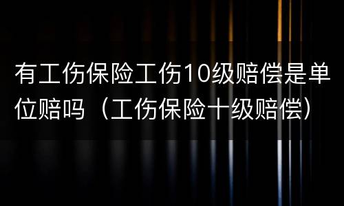 有工伤保险工伤10级赔偿是单位赔吗（工伤保险十级赔偿）