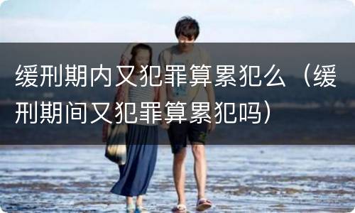 缓刑期内又犯罪算累犯么（缓刑期间又犯罪算累犯吗）