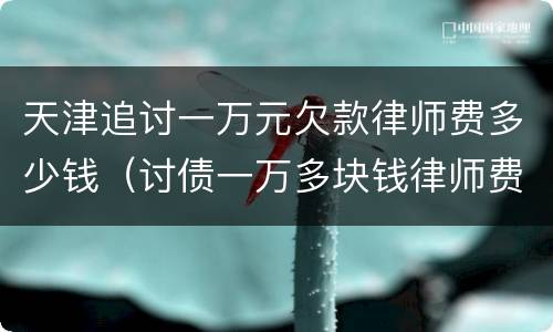 天津追讨一万元欠款律师费多少钱（讨债一万多块钱律师费）
