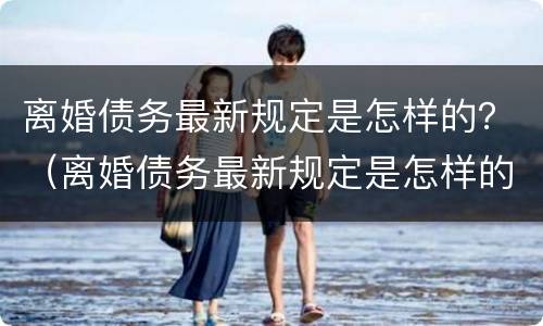 离婚债务最新规定是怎样的？（离婚债务最新规定是怎样的法律）