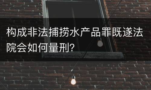 构成非法捕捞水产品罪既遂法院会如何量刑？