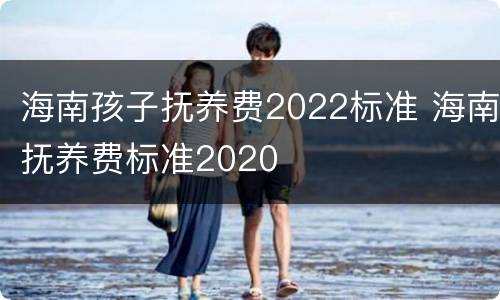 海南孩子抚养费2022标准 海南抚养费标准2020