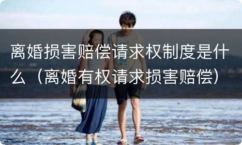 离婚损害赔偿请求权制度是什么（离婚有权请求损害赔偿）