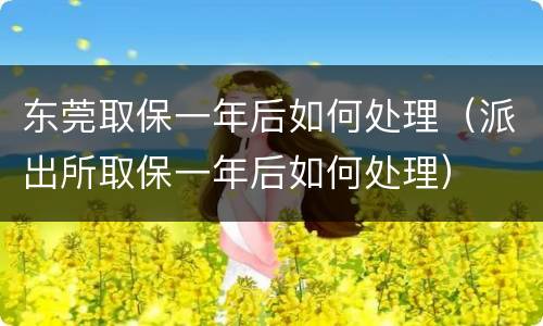 东莞取保一年后如何处理（派出所取保一年后如何处理）