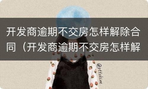开发商逾期不交房怎样解除合同（开发商逾期不交房怎样解除合同协议）