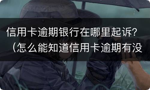 信用卡逾期银行在哪里起诉？（怎么能知道信用卡逾期有没有被起诉）