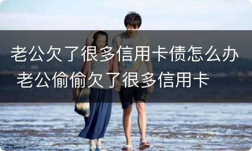 老公欠了很多信用卡债怎么办 老公偷偷欠了很多信用卡