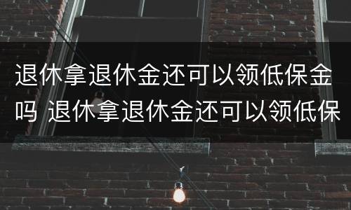 退休拿退休金还可以领低保金吗 退休拿退休金还可以领低保金吗