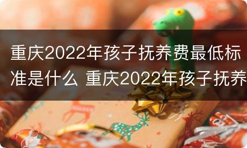 重庆2022年孩子抚养费最低标准是什么 重庆2022年孩子抚养费最低标准是什么时候发放