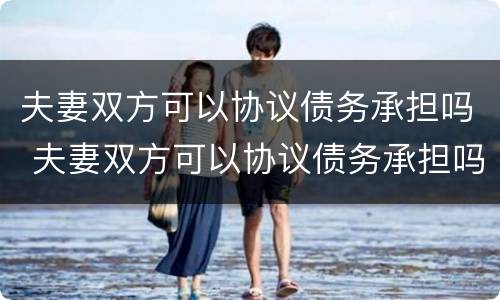 夫妻双方可以协议债务承担吗 夫妻双方可以协议债务承担吗有效吗