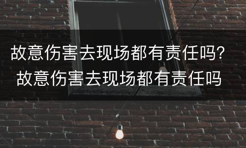 故意伤害去现场都有责任吗？ 故意伤害去现场都有责任吗