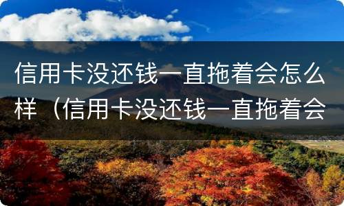 信用卡没还钱一直拖着会怎么样（信用卡没还钱一直拖着会怎么样呢）