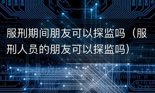 服刑期间朋友可以探监吗（服刑人员的朋友可以探监吗）