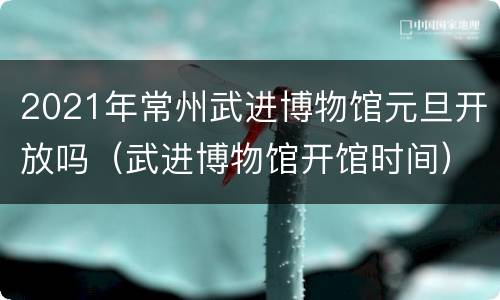 2021年常州武进博物馆元旦开放吗（武进博物馆开馆时间）
