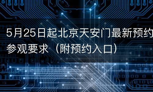 5月25日起北京天安门最新预约参观要求（附预约入口）