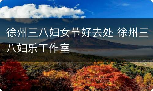徐州三八妇女节好去处 徐州三八妇乐工作室
