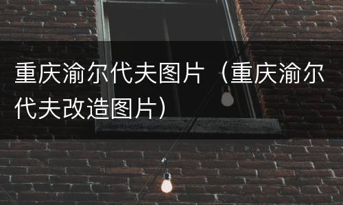 重庆渝尔代夫图片（重庆渝尔代夫改造图片）