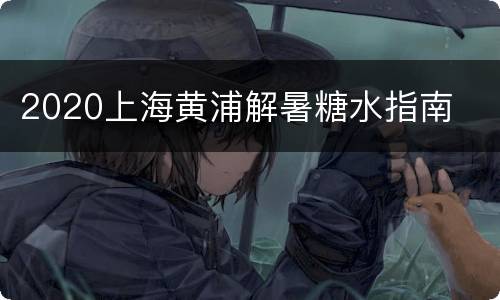 2020上海黄浦解暑糖水指南