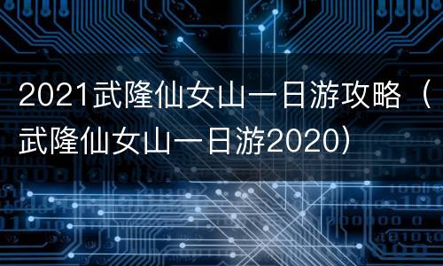 2021武隆仙女山一日游攻略（武隆仙女山一日游2020）