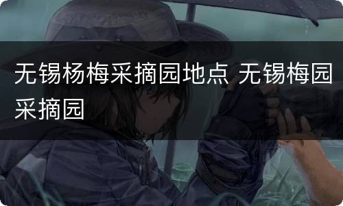 无锡杨梅采摘园地点 无锡梅园采摘园