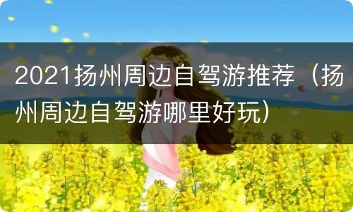 2021扬州周边自驾游推荐（扬州周边自驾游哪里好玩）