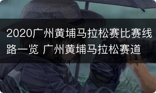 2020广州黄埔马拉松赛比赛线路一览 广州黄埔马拉松赛道
