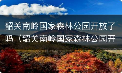 韶关南岭国家森林公园开放了吗（韶关南岭国家森林公园开放了吗今天）