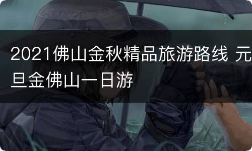2021佛山金秋精品旅游路线 元旦金佛山一日游