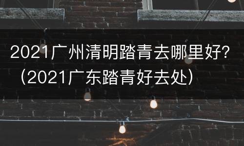 2021广州清明踏青去哪里好？（2021广东踏青好去处）