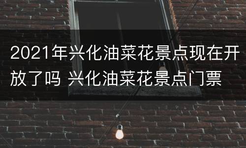 2021年兴化油菜花景点现在开放了吗 兴化油菜花景点门票