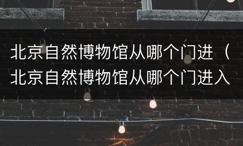 北京自然博物馆从哪个门进（北京自然博物馆从哪个门进入参观）