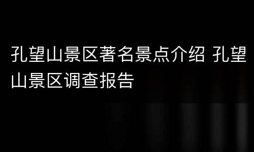 孔望山景区著名景点介绍 孔望山景区调查报告