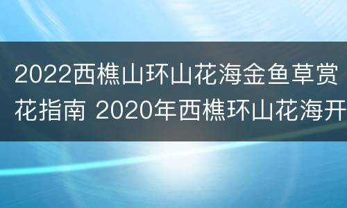 2022西樵山环山花海金鱼草赏花指南 2020年西樵环山花海开花了吗