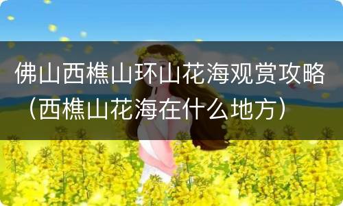 佛山西樵山环山花海观赏攻略（西樵山花海在什么地方）