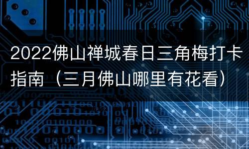 2022佛山禅城春日三角梅打卡指南（三月佛山哪里有花看）