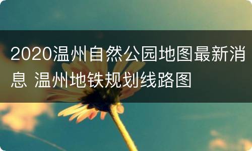 2020温州自然公园地图最新消息 温州地铁规划线路图