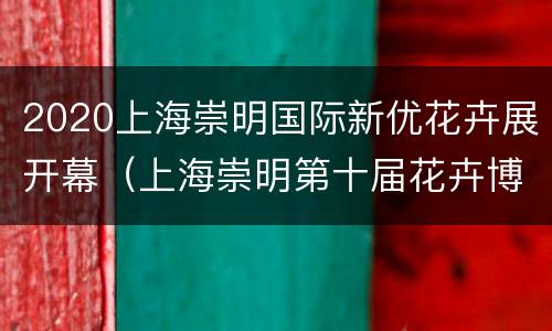 2020上海崇明国际新优花卉展开幕（上海崇明第十届花卉博览会）