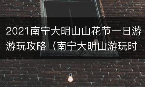 2021南宁大明山山花节一日游游玩攻略（南宁大明山游玩时间）