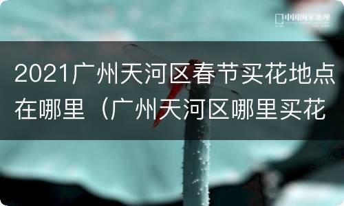 2021广州天河区春节买花地点在哪里（广州天河区哪里买花便宜）