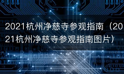 2021杭州净慈寺参观指南（2021杭州净慈寺参观指南图片）
