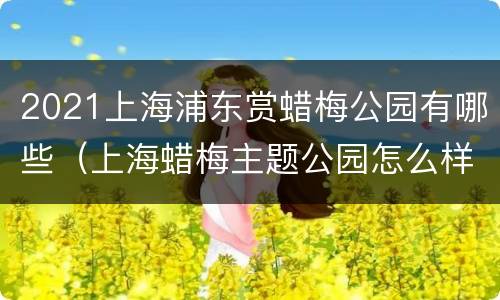 2021上海浦东赏蜡梅公园有哪些（上海蜡梅主题公园怎么样）