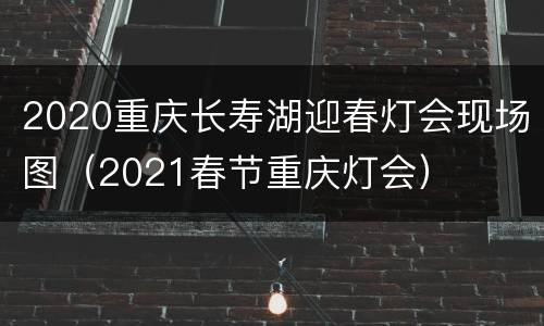2020重庆长寿湖迎春灯会现场图（2021春节重庆灯会）