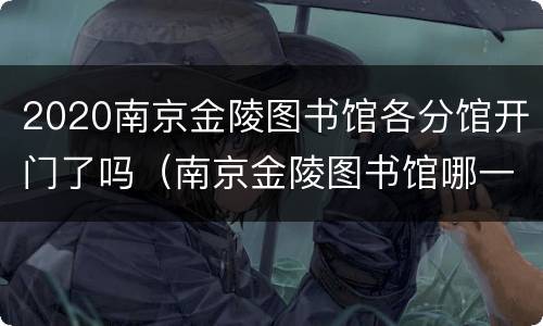 2020南京金陵图书馆各分馆开门了吗（南京金陵图书馆哪一天闭馆）