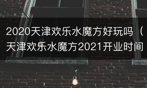 2020天津欢乐水魔方好玩吗（天津欢乐水魔方2021开业时间）