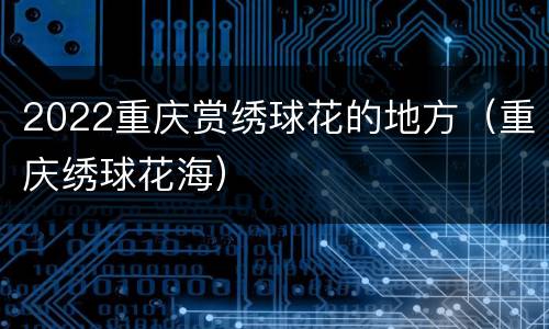2022重庆赏绣球花的地方（重庆绣球花海）