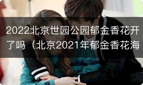 2022北京世园公园郁金香花开了吗（北京2021年郁金香花海在哪个地方）