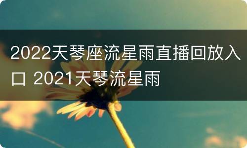 2022天琴座流星雨直播回放入口 2021天琴流星雨