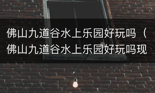 佛山九道谷水上乐园好玩吗（佛山九道谷水上乐园好玩吗现在）
